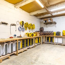 Trocknungstechnik und Brandsanierung Tews in Bad Malente Lager